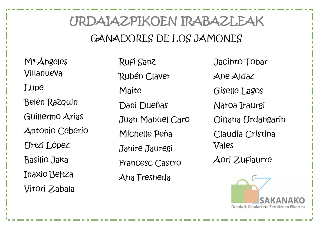 ganadores jamones